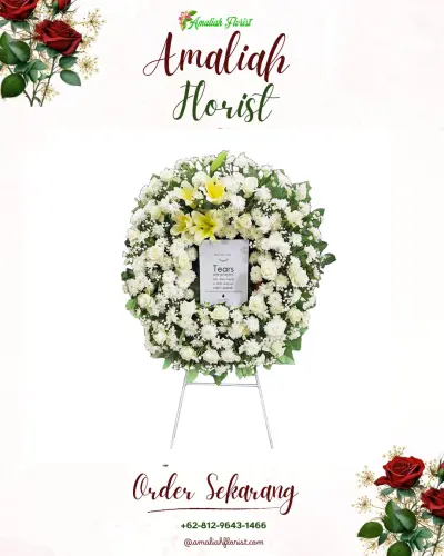 Krans Bunga Duka Cita di Sawunggaling
